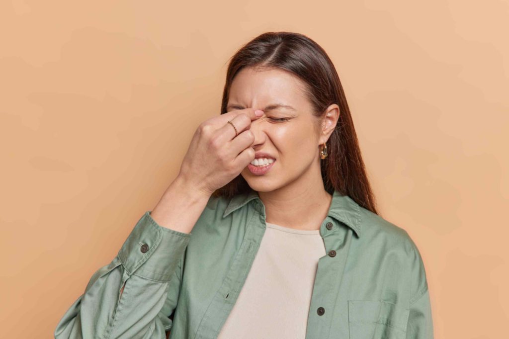 Sinusitis treatment and symptom relief consultation in clinic