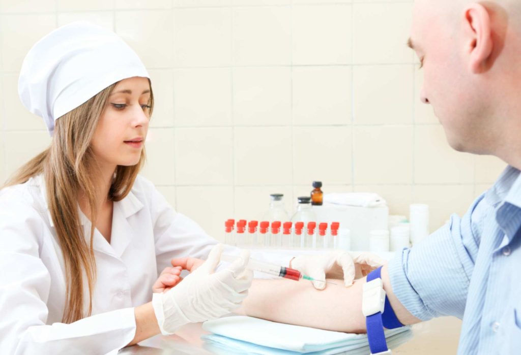 Kidney function blood test