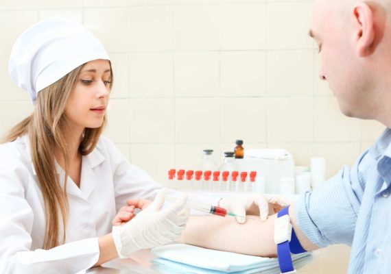 Kidney function blood test